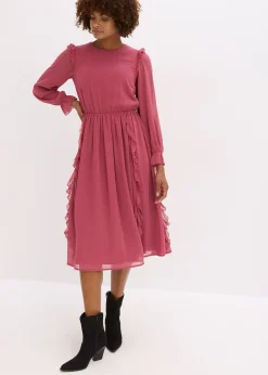 Robe en mousseline à volants