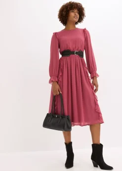 Robe en mousseline à volants