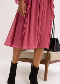 Robe en mousseline à volants