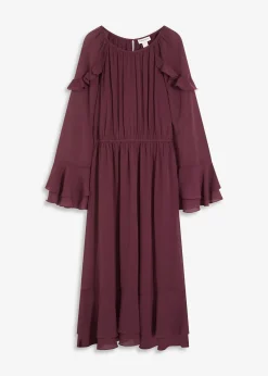 Robe en mousseline à volants