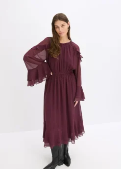 Robe en mousseline à volants