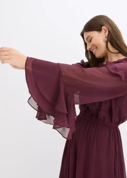 Robe en mousseline à volants