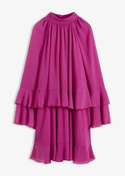 Robe en mousseline à volants