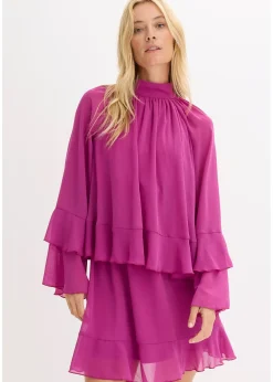 Robe en mousseline à volants