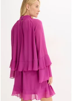 Robe en mousseline à volants