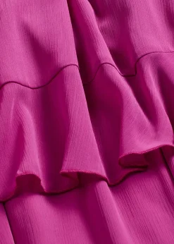 Robe en mousseline à volants