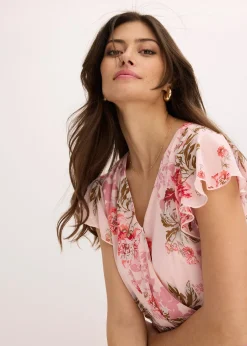 Robe en mousseline à volants