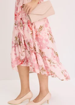 Robe en mousseline à volants