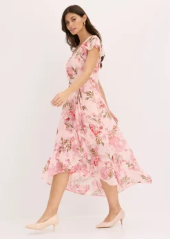 Robe en mousseline à volants