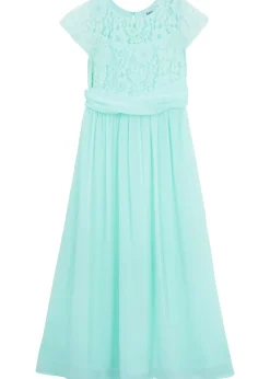 Robe en mousseline avec dentelle