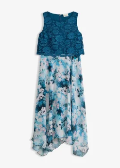 Robe en mousseline avec dentelle