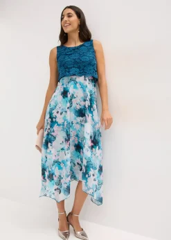 Robe en mousseline avec dentelle