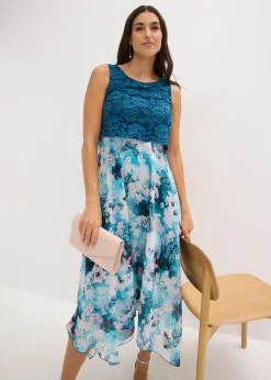 Robe en mousseline avec dentelle