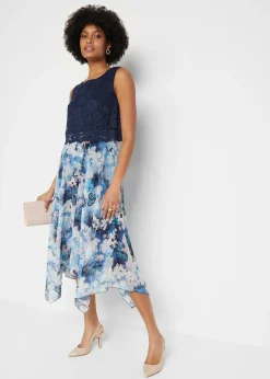 Robe en mousseline avec dentelle