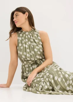 Robe en mousseline avec fil brillant