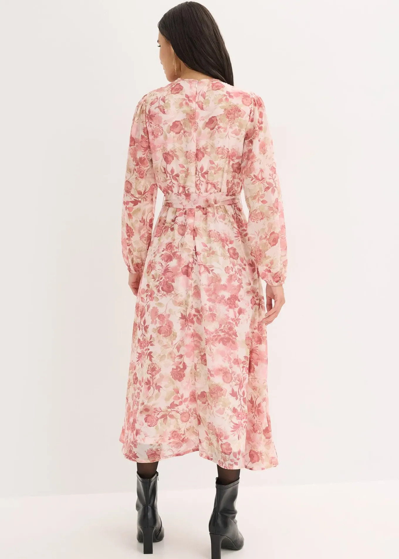 Robe en mousseline avec lien à nouer (ens. 2 pces)