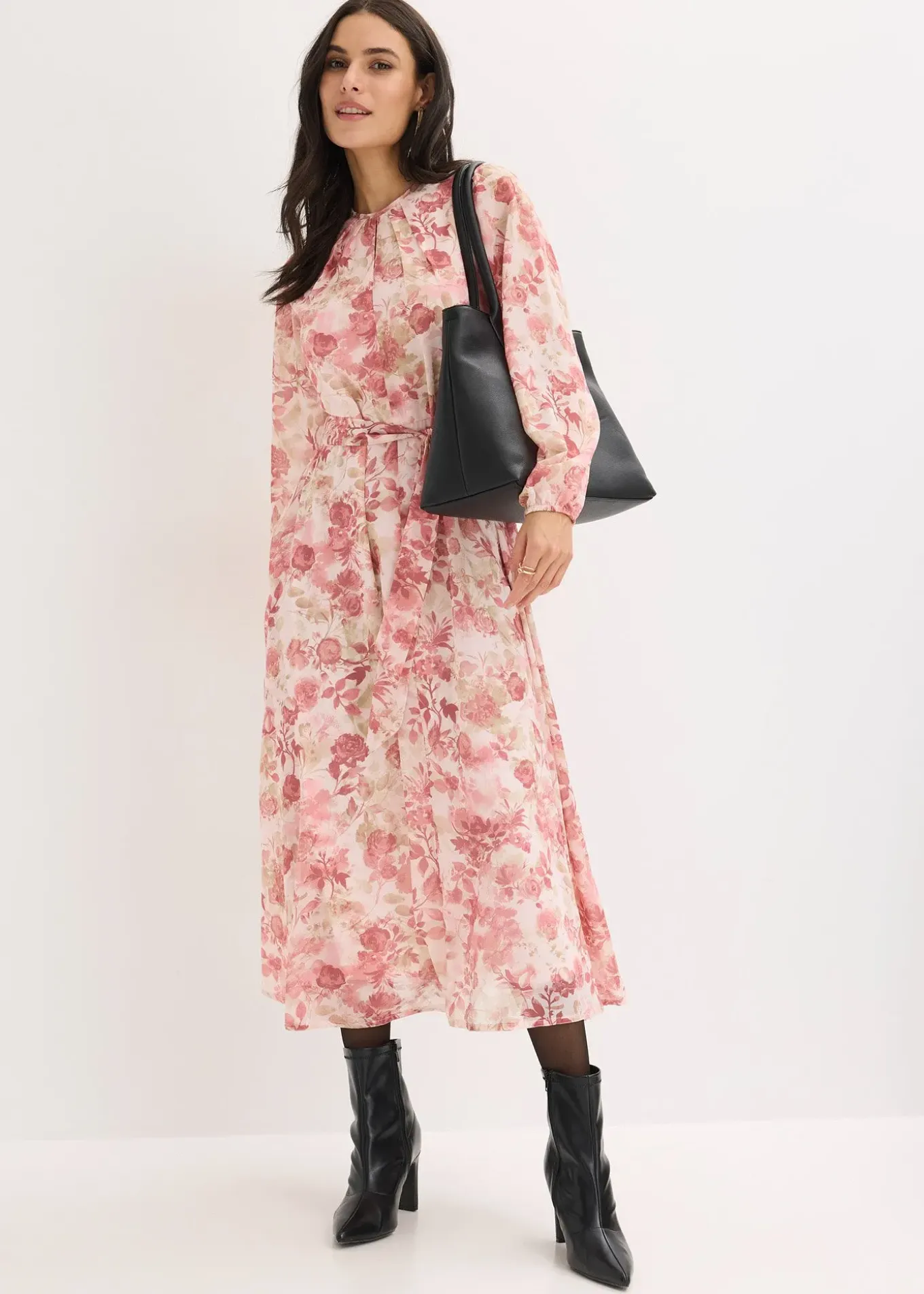 Robe en mousseline avec lien à nouer (ens. 2 pces)