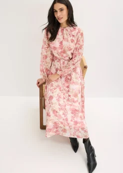 Robe en mousseline avec lien à nouer (ens. 2 pces)