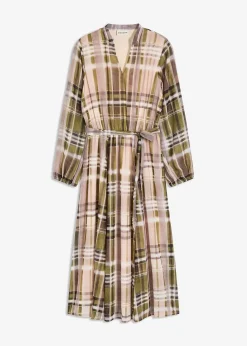 Robe en mousseline avec lien à nouer