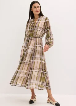 Robe en mousseline avec lien à nouer