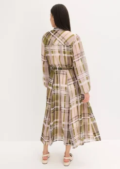 Robe en mousseline avec lien à nouer