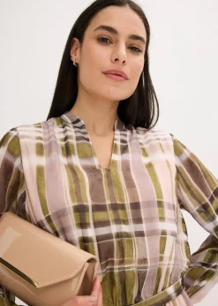 Robe en mousseline avec lien à nouer