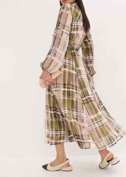 Robe en mousseline avec lien à nouer