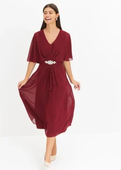 Robe en mousseline avec strass