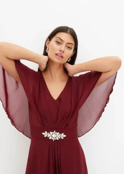 Robe en mousseline avec strass