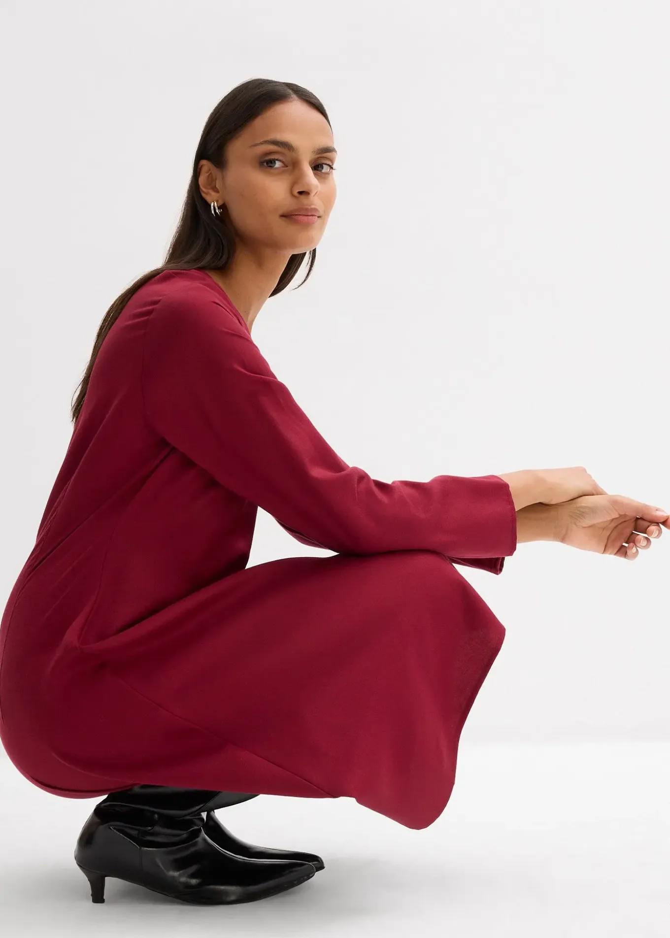 Robe en twill lyocell fluide