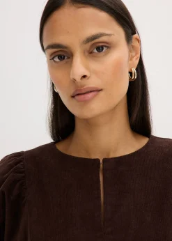 Robe en velours côtelé