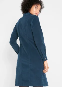 Robe en velours côtelé extensible