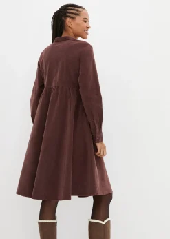 Robe en velours de coton côtelé