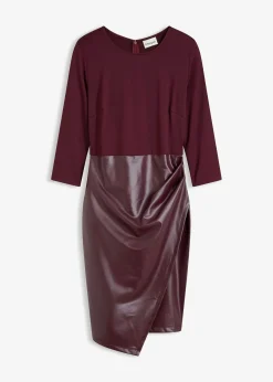 Robe enduite avec haut en jersey