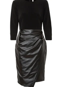 Robe enduite avec haut en jersey