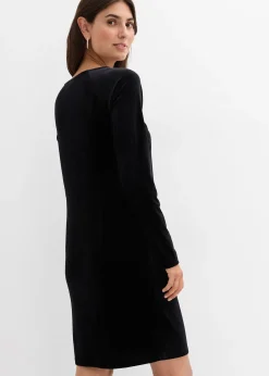 Robe festive de grossesse et d’allaitement en velours doux