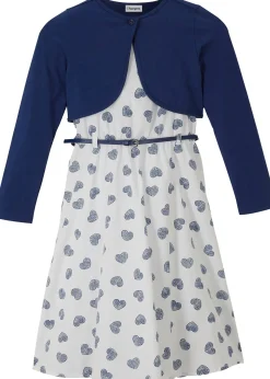 Robe fille, boléro, ceinture (ens. 3 pces)