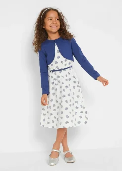 Robe fille, boléro, ceinture (ens. 3 pces)