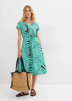 Robe fluide en jersey avec viscose