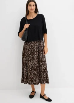 Robe fluide en jersey viscose