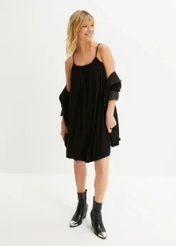 Robe fluide en jersey viscose extensible