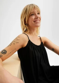 Robe fluide en jersey viscose extensible