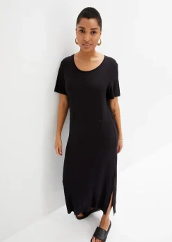 Robe fluide en jersey viscose extensible