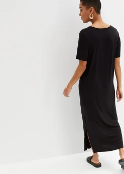 Robe fluide en jersey viscose extensible