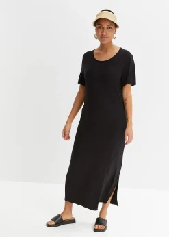 Robe fluide en jersey viscose extensible