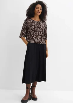 Robe fluide en jersey viscose