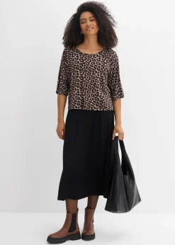 Robe fluide en jersey viscose