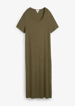 Robe fluide en jersey viscose extensible