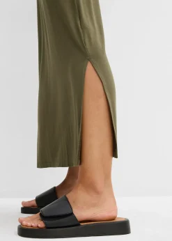 Robe fluide en jersey viscose extensible