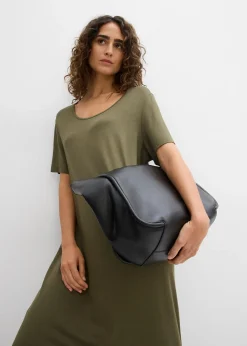 Robe fluide en jersey viscose extensible